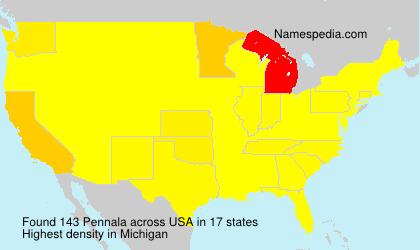 Surname Pennala in USA Surname Pennala in USA