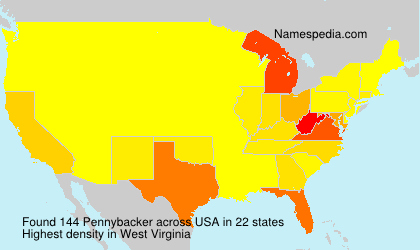 Surname Pennybacker in USA Surname Pennybacker in USA