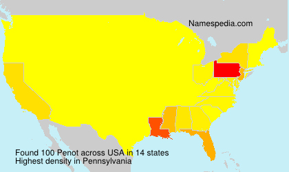Surname Penot in USA Surname Penot in USA