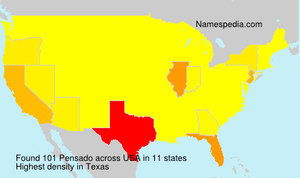 Surname Pensado in USA Surname Pensado in USA