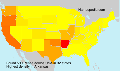 Surname Pense in USA Surname Pense in USA