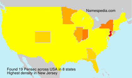Surname Pensec in USA Surname Pensec in USA