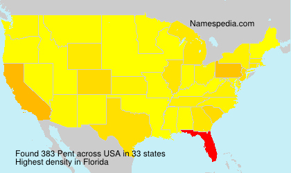 Surname Pent in USA Surname Pent in USA