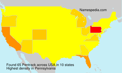Surname Pentrack in USA Surname Pentrack in USA