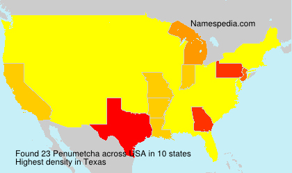 Surname Penumetcha in USA Surname Penumetcha in USA