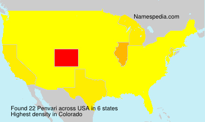 Surname Penvari in USA Surname Penvari in USA