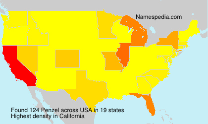 Surname Penzel in USA Surname Penzel in USA