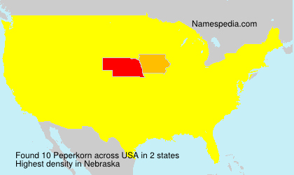 Surname Peperkorn in USA Surname Peperkorn in USA