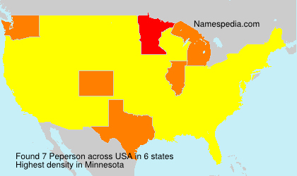 Surname Peperson in USA Surname Peperson in USA
