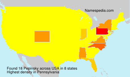 Surname Pepinsky in USA Surname Pepinsky in USA