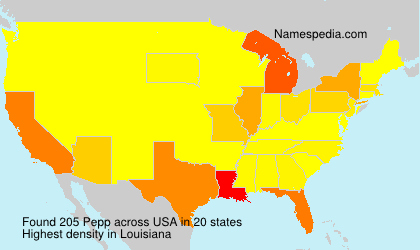 Surname Pepp in USA Surname Pepp in USA