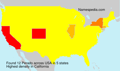 Surname Perado in USA Surname Perado in USA