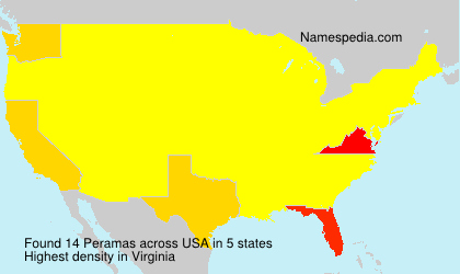 Surname Peramas in USA Surname Peramas in USA