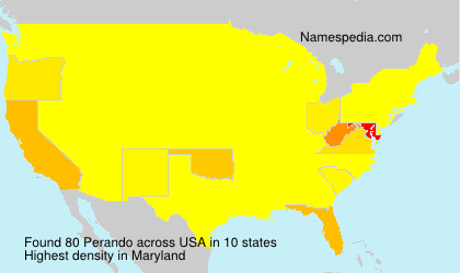 Surname Perando in USA