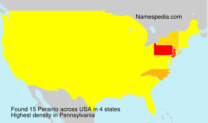 Surname Peranto in USA Surname Peranto in USA