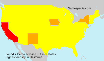 Surname Perca in USA Surname Perca in USA