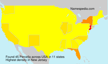 Surname Percella in USA Surname Percella in USA
