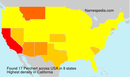 Surname Perchert in USA Surname Perchert in USA