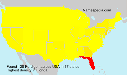 Surname Perdigon in USA Surname Perdigon in USA