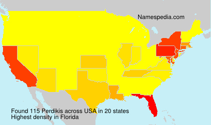 Surname Perdikis in USA Surname Perdikis in USA