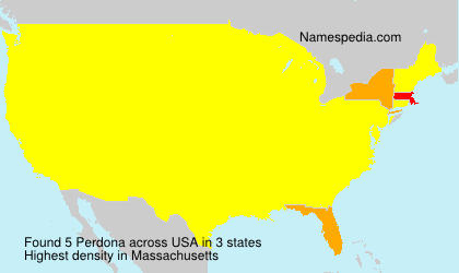 Surname Perdona in USA Surname Perdona in USA