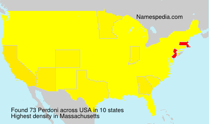 Surname Perdoni in USA Surname Perdoni in USA