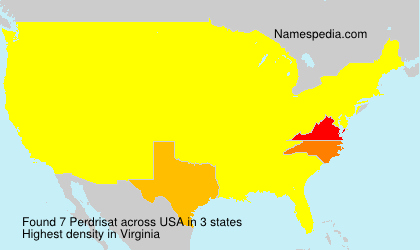 Surname Perdrisat in USA Surname Perdrisat in USA