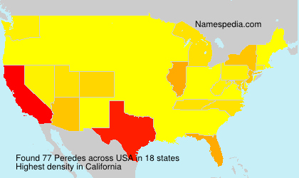 Surname Peredes in USA Surname Peredes in USA