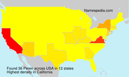 Surname Peren in USA Surname Peren in USA