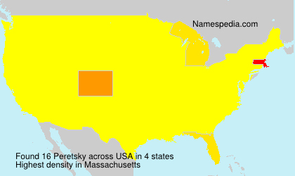 Surname Peretsky in USA Surname Peretsky in USA