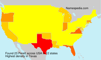 Surname Perett in USA Surname Perett in USA