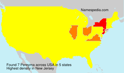 Surname Pereyma in USA Surname Pereyma in USA