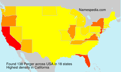 Surname Perger in USA Surname Perger in USA