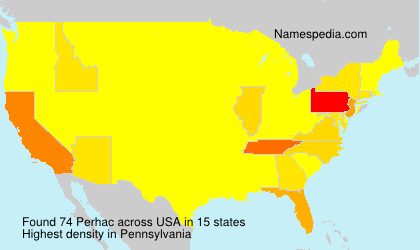 Surname Perhac in USA Surname Perhac in USA