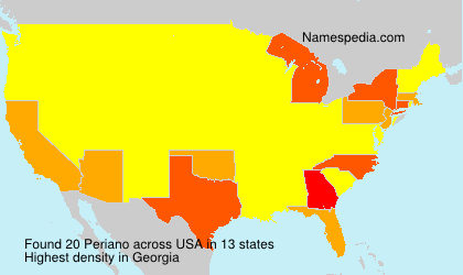 Surname Periano in USA Surname Periano in USA