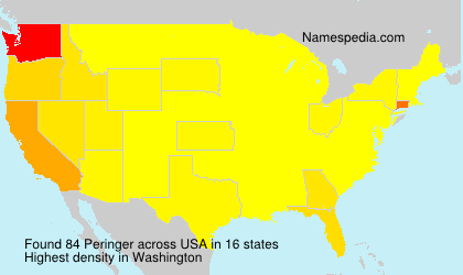 Surname Peringer in USA Surname Peringer in USA