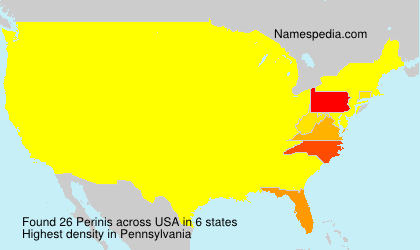 Surname Perinis in USA Surname Perinis in USA
