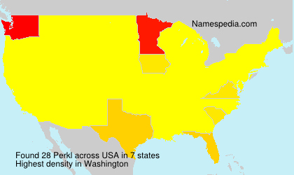 Surname Perkl in USA Surname Perkl in USA