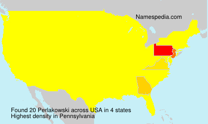 Surname Perlakowski in USA Surname Perlakowski in USA