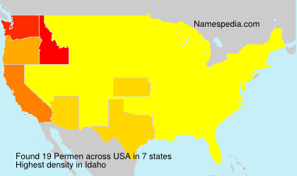 Surname Permen in USA Surname Permen in USA