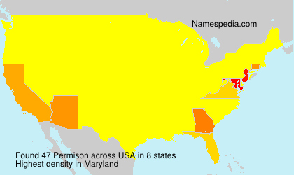 Surname Permison in USA Surname Permison in USA