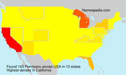 Surname Pernicano in USA