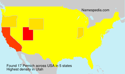 Surname Pernich in USA
