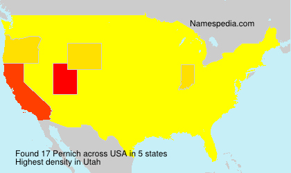 Surname Pernich in USA Surname Pernich in USA