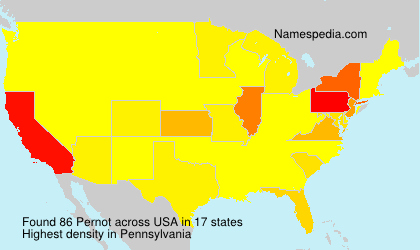 Surname Pernot in USA Surname Pernot in USA