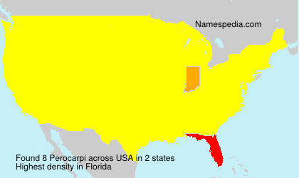 Surname Perocarpi in USA