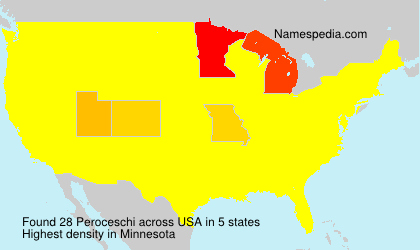 Surname Peroceschi in USA Surname Peroceschi in USA