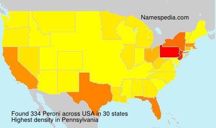 Surname Peroni in USA Surname Peroni in USA