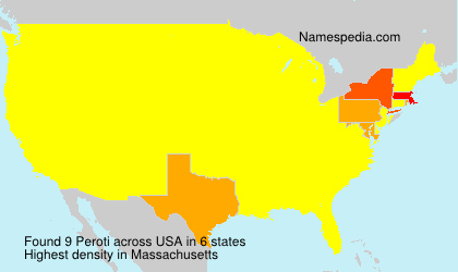 Surname Peroti in USA Surname Peroti in USA