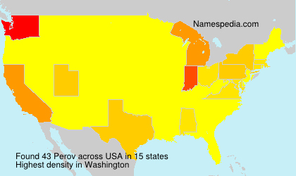 Surname Perov in USA Surname Perov in USA
